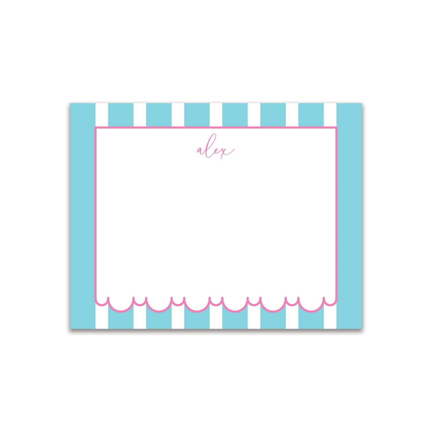 Awning Small Card - Aqua