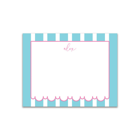 Awning Small Card - Aqua