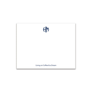 Circle 2 Initial Small Card - Navy