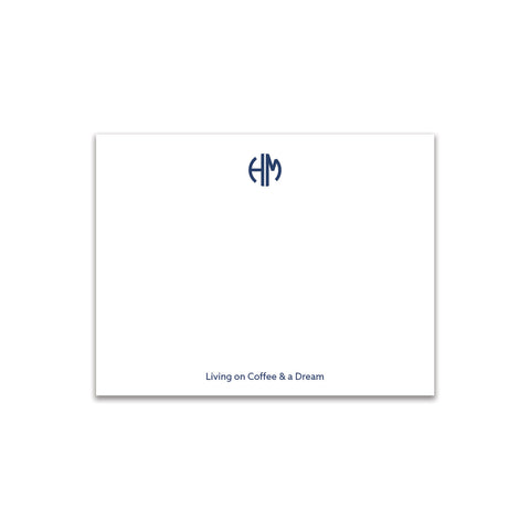 Circle 2 Initial Small Card - Navy