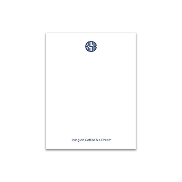 Circle 3 Initial Small Card - Navy