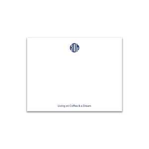 Circle 3 Initial Small Card - Navy