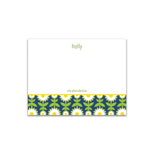 Daisy Chain Small Card - Navy