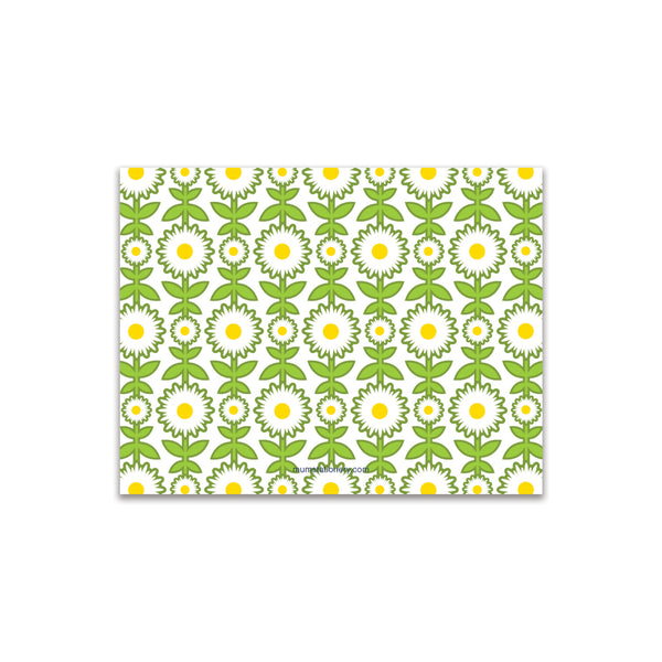 Daisy Chain Small Card - White