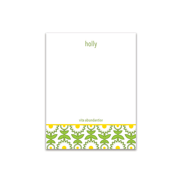 Daisy Chain Small Card - White