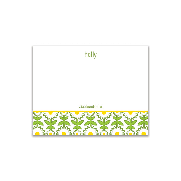 Daisy Chain Small Card - White