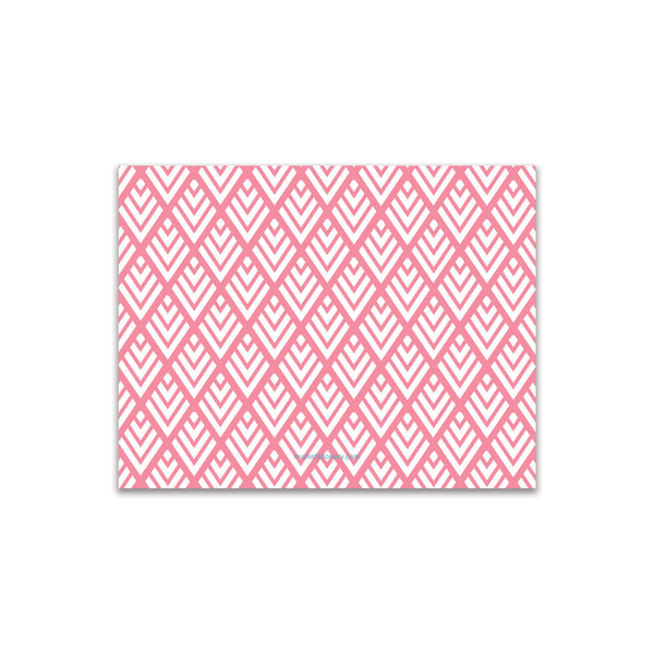 Diamonds Small Card - Coral