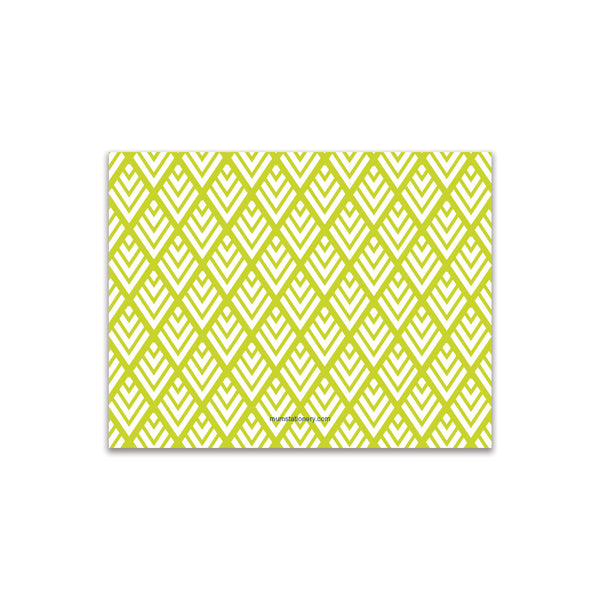 Diamonds Small Card - Lime