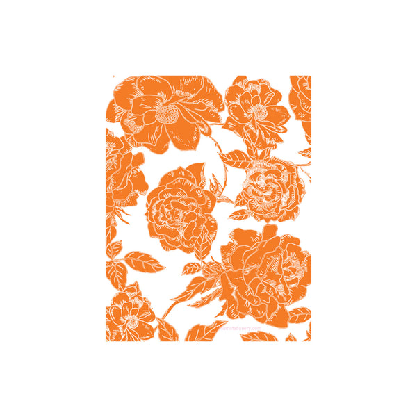 Flora Small Card - Orange