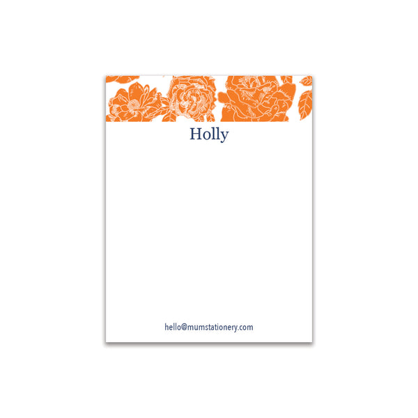 Flora Small Card - Orange