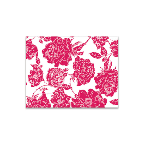 Flora Small Card - Ruby