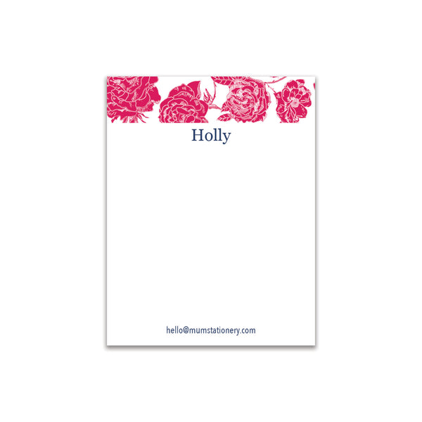 Flora Small Card - Ruby