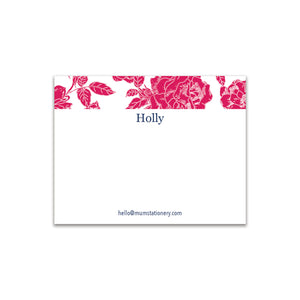 Flora Small Card - Ruby