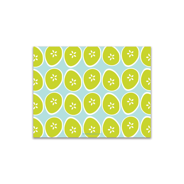 Limes Small Card - Aqua