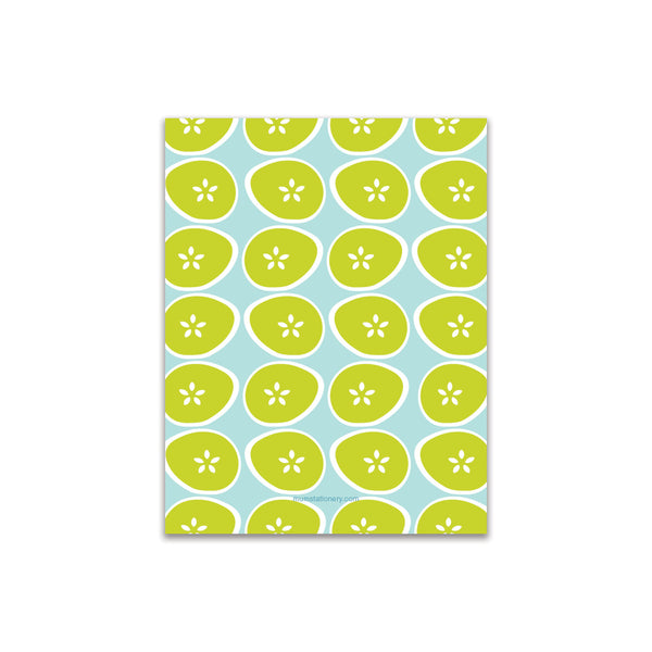 Limes Small Card - Aqua