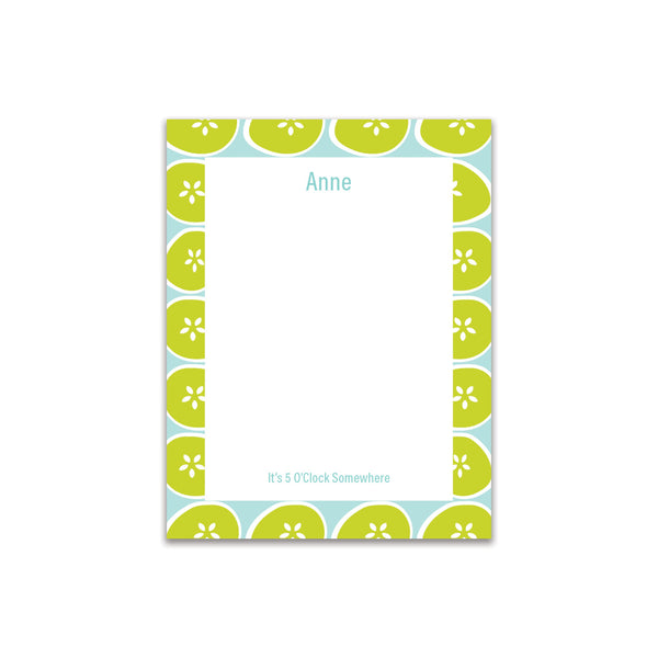 Limes Small Card - Aqua