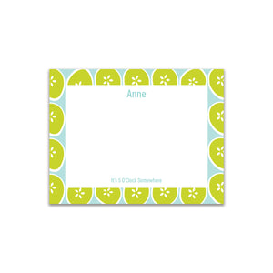 Limes Small Card - Aqua