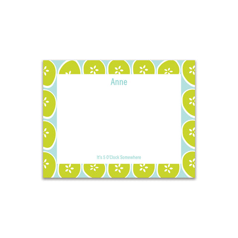 Limes Small Card - Aqua