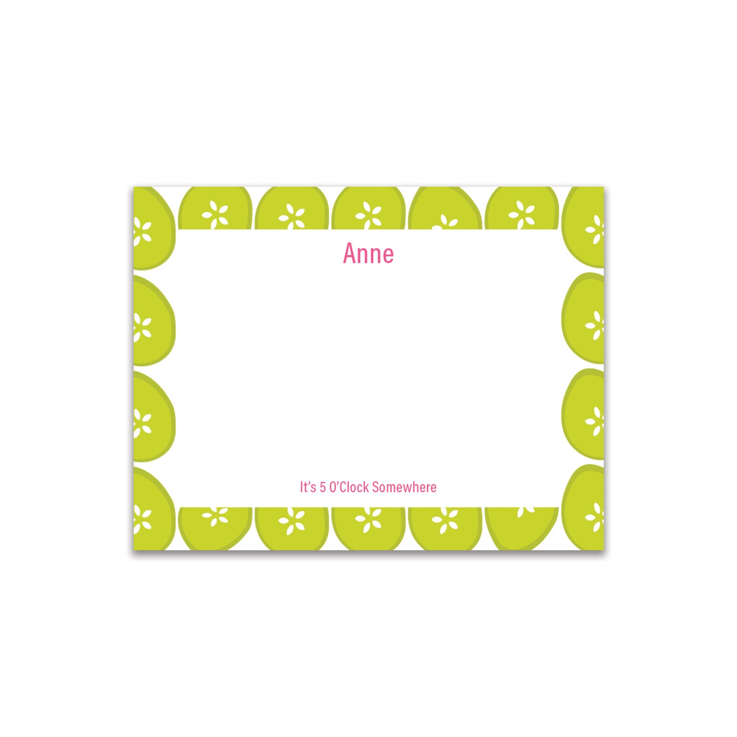 Limes Small Card - Pink