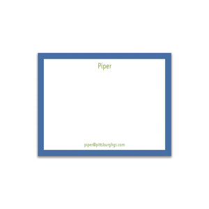 Simple Sans Small Card - Blue