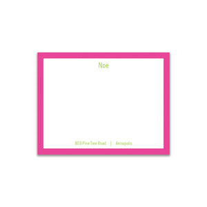 Simple Sans Small Card - Hot Pink