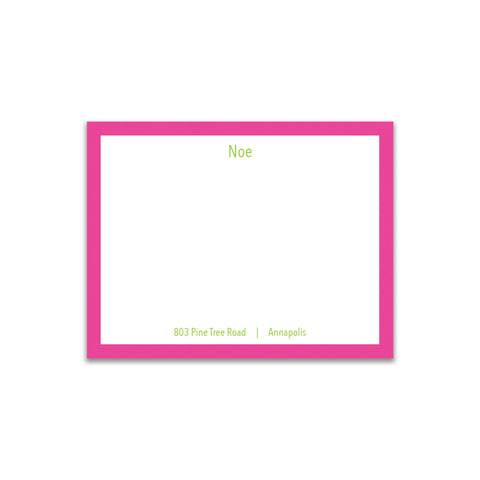 Simple Sans Small Card - Hot Pink