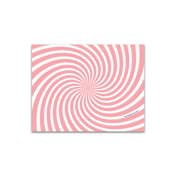 Swirl Small Card - Coral