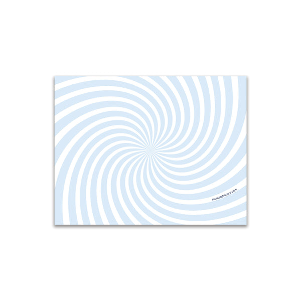 Swirl Small Card - Sky