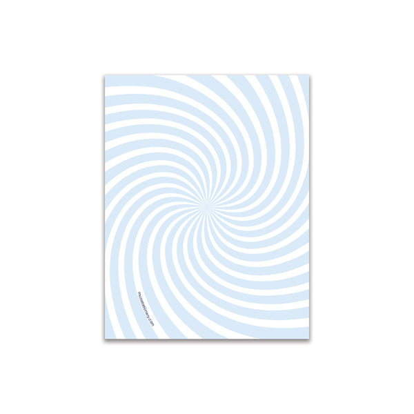 Swirl Small Card - Sky