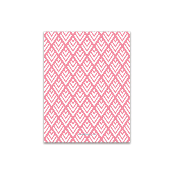 Diamonds Small Card - Coral