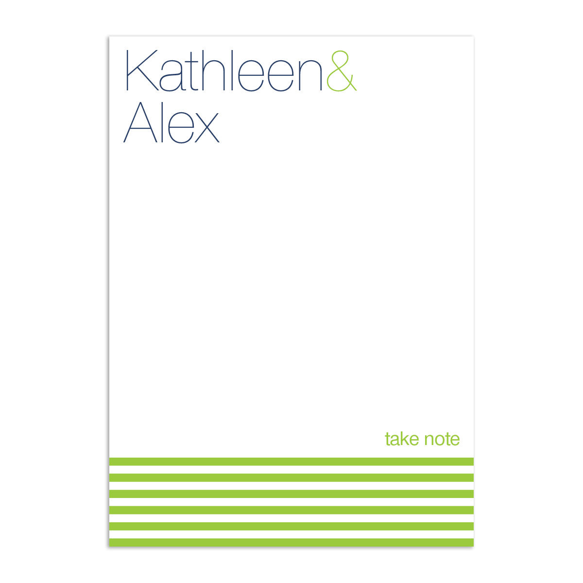 Mod Couple Large Notepad - Navy