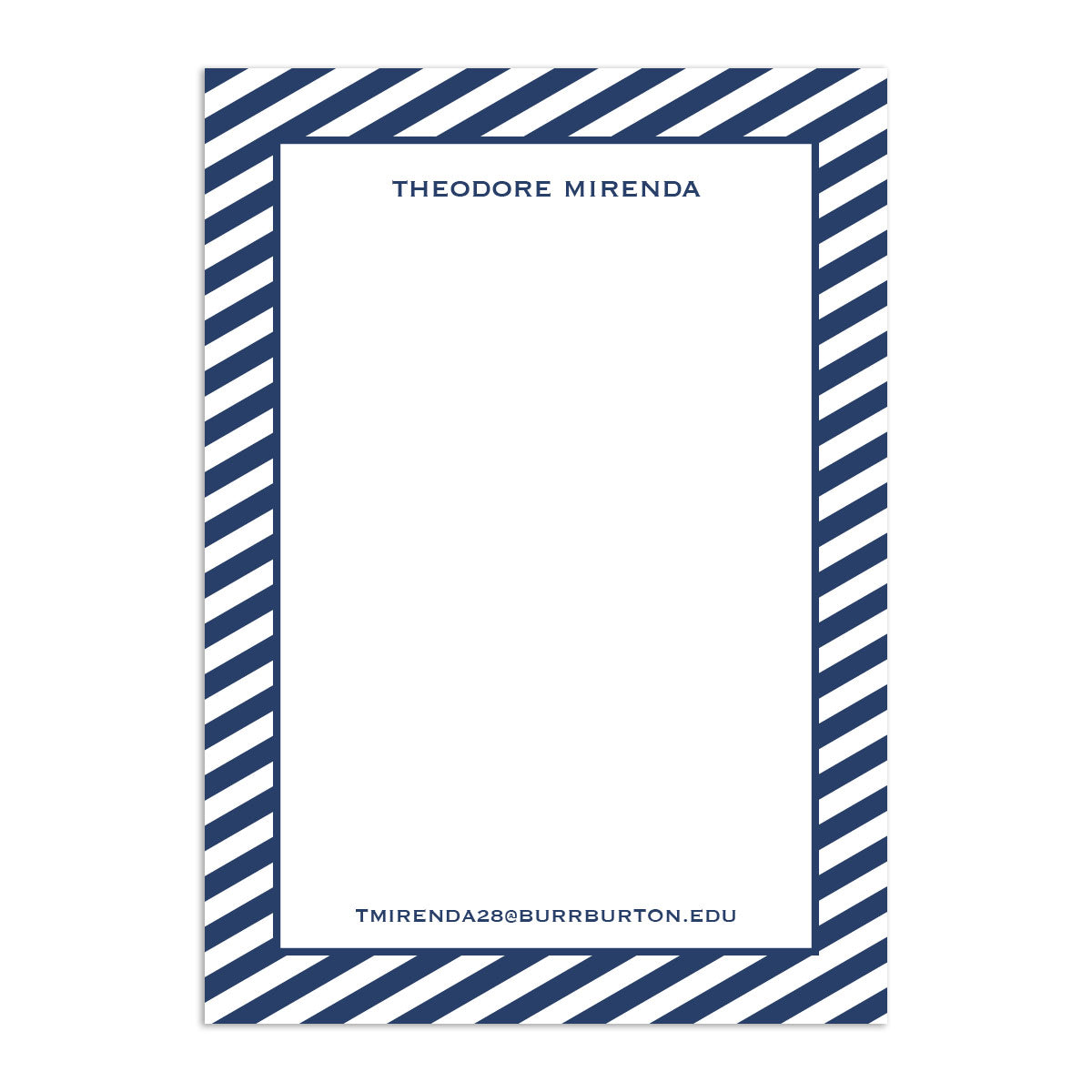 Classic Large Notepad - Navy