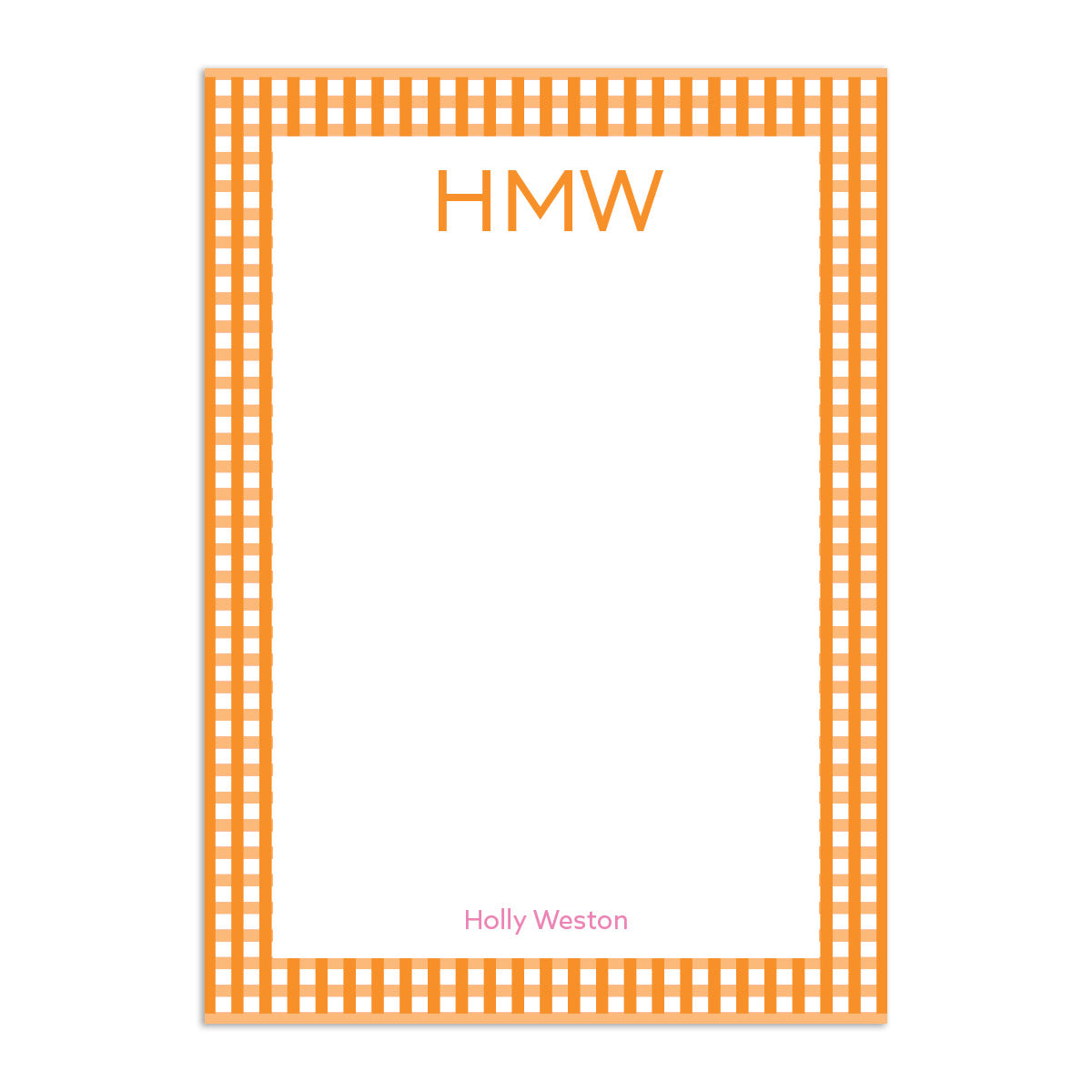 Block 3 Large Notepad - Orange