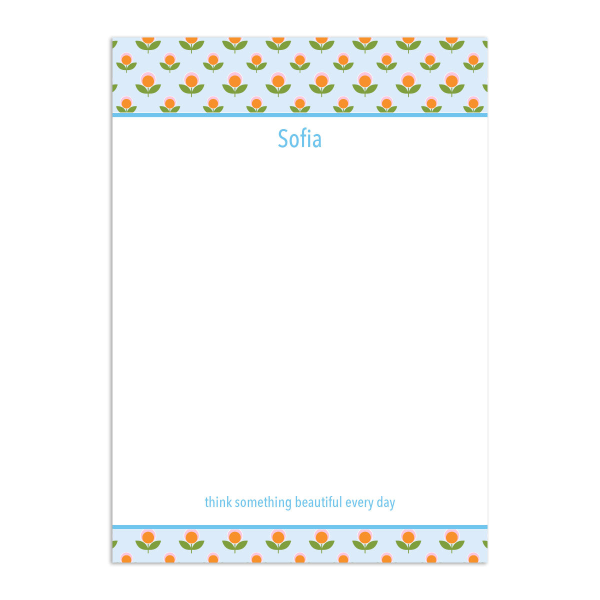 Poppy Large Notepad - Sky