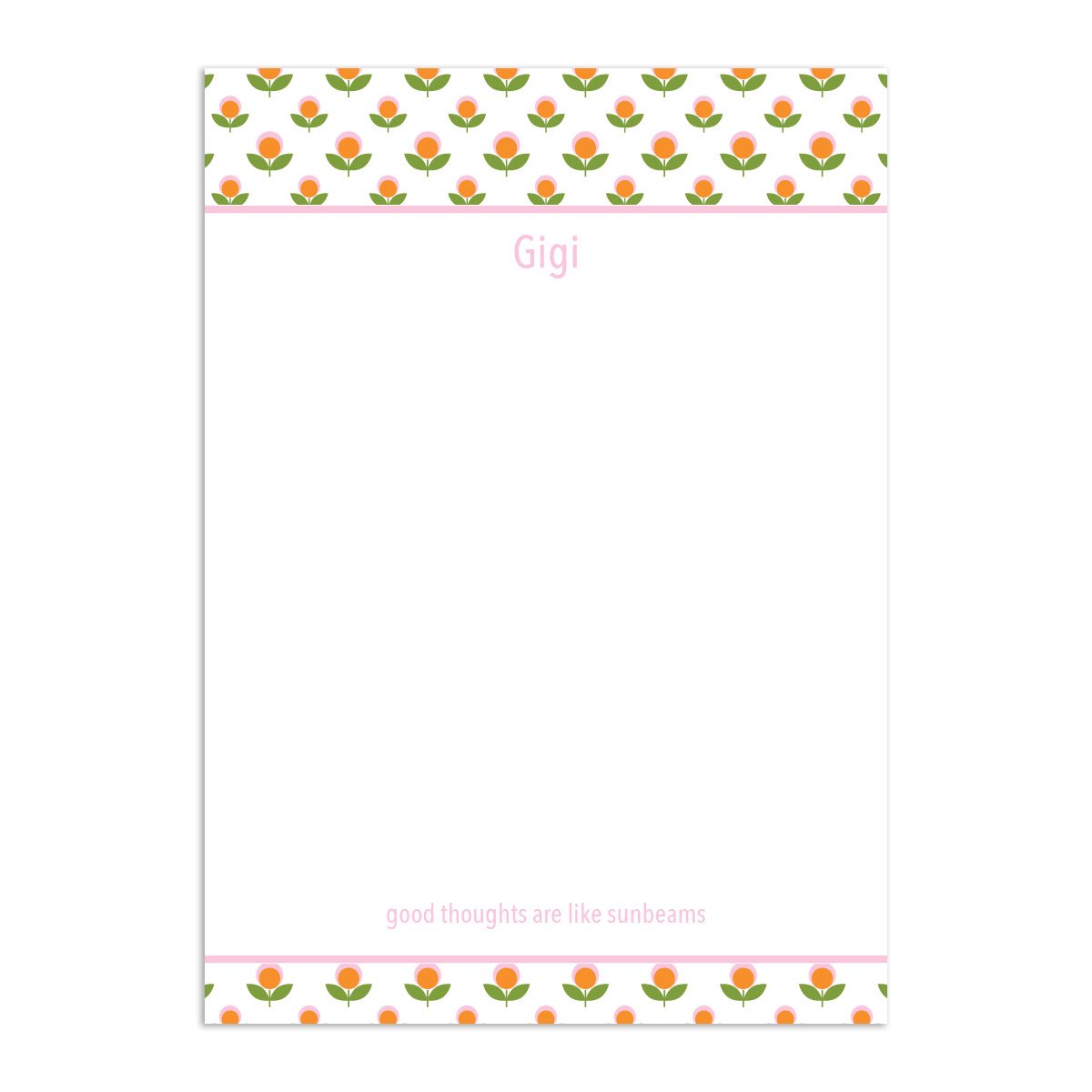 Poppy Large Notepad - Pink