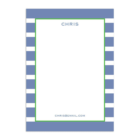 Rugby Large Notepad - Blue