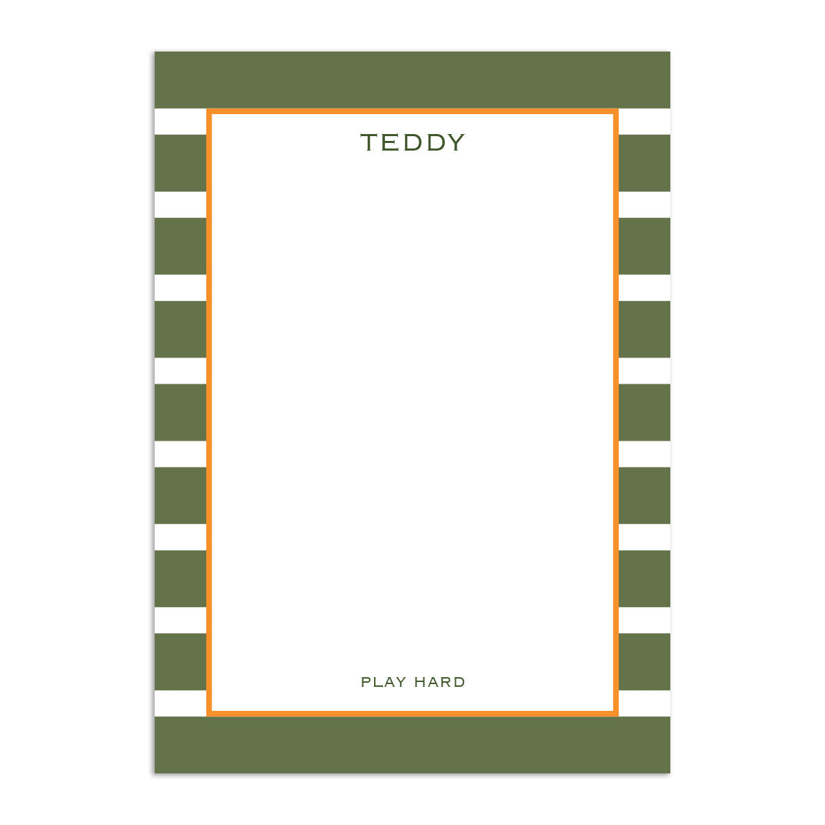 Rugby Large Notepad - Forest