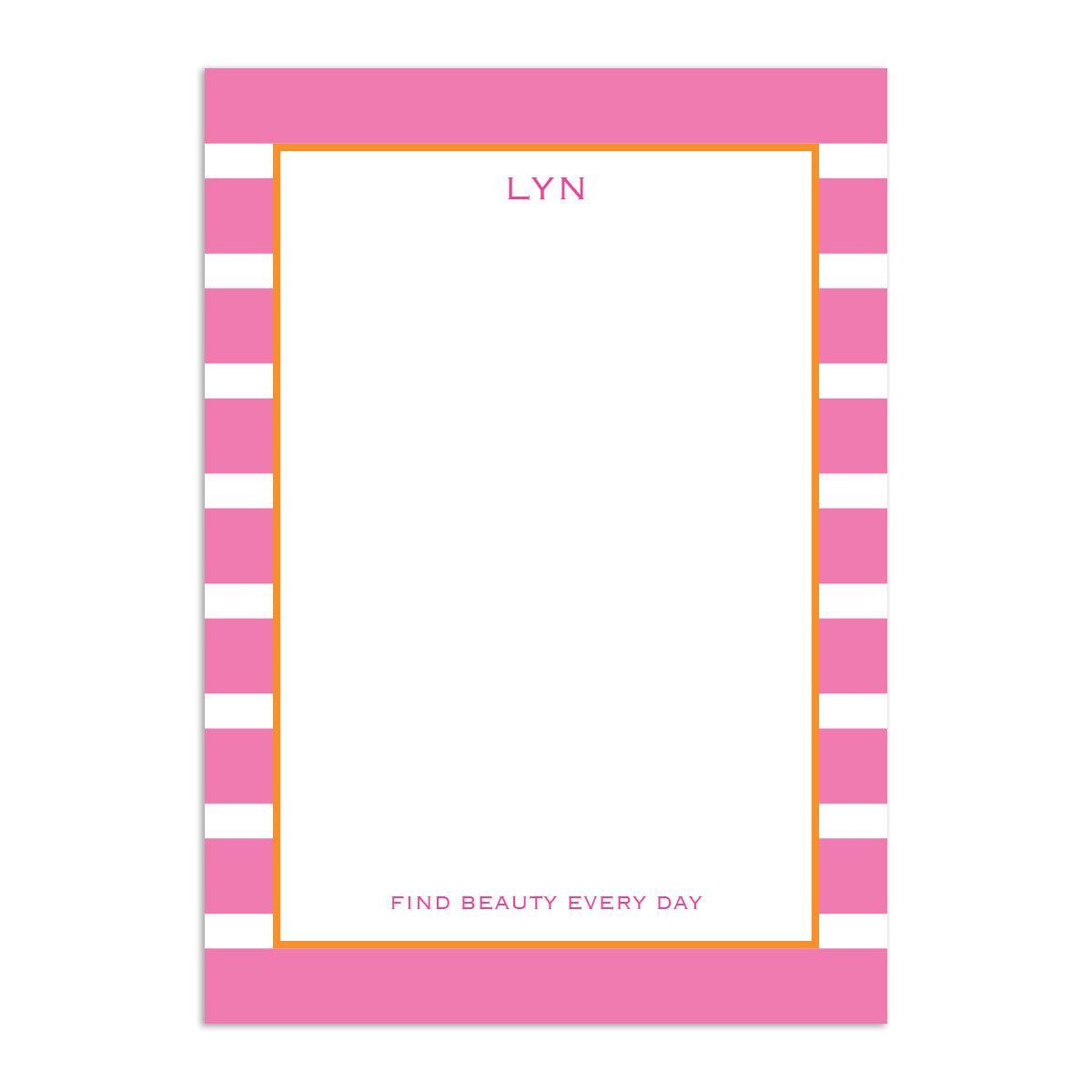 Rugby Large Notepad - Pink