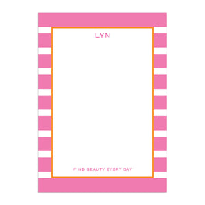 Rugby Large Notepad - Pink