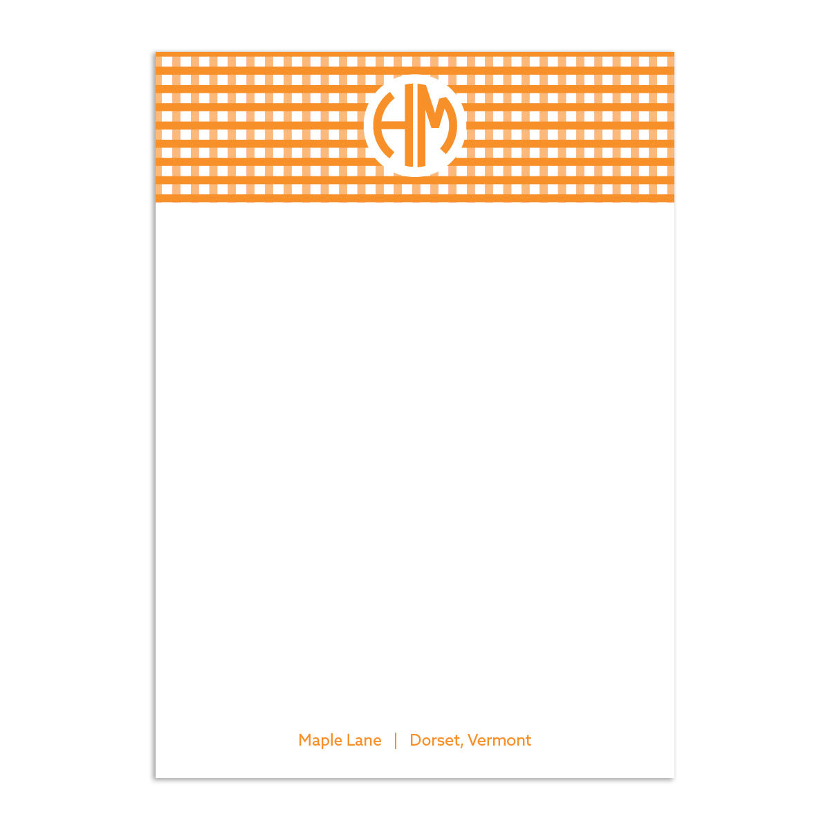 Circle 2 Large Notepad - Orange