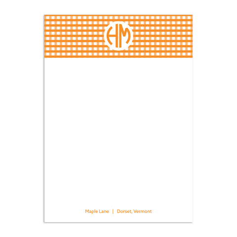 Circle 2 Large Notepad - Orange