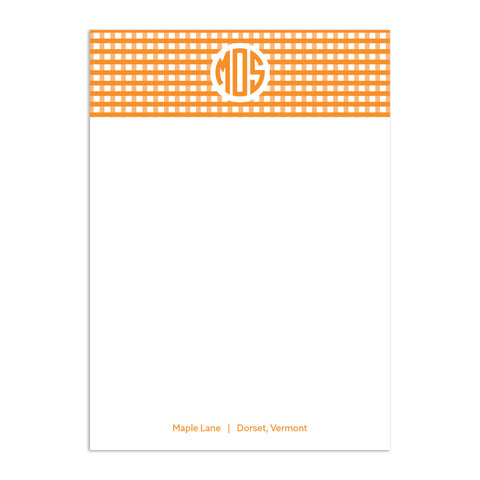 Circle 3 Large Notepad - Orange