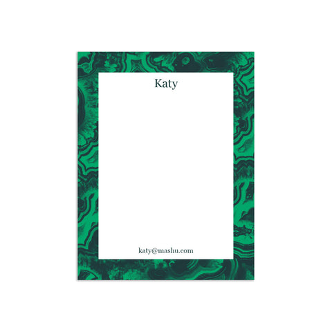 Malachite Small Notepad