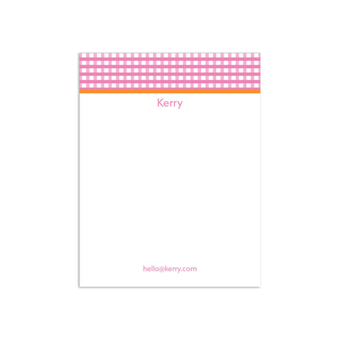 Check Please Small Notepad - Pink