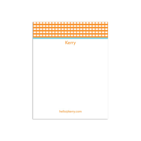 Check Please Small Notepad - Orange