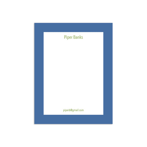 Simple Sans Small Notepad - Blue