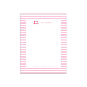 Initial Small Notepad - Pink