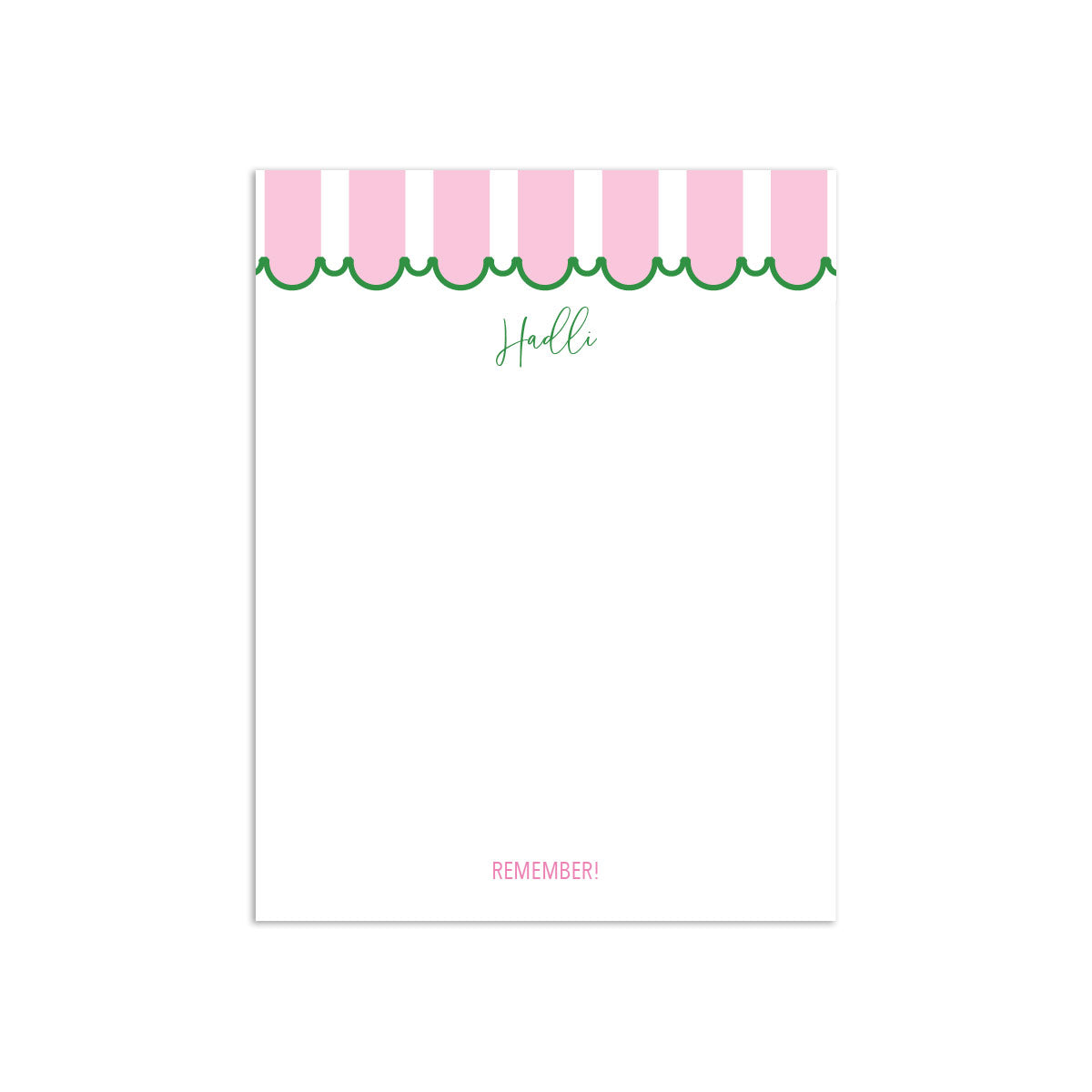 Awning Small Notepad - Pink