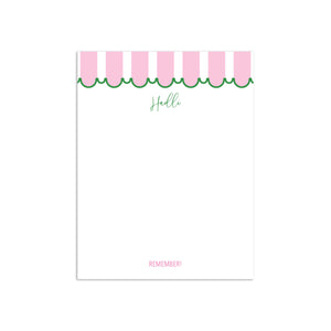 Awning Small Notepad - Pink