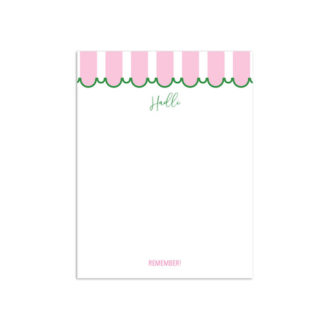 Awning Small Notepad - Pink